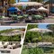 Costway 15FT Double-Sided Twin Patio Umbrella Sun Shade Outdoor Crank Market Base Beige/Coffee/Grey/Orange/Navy/Turquoise/Wine